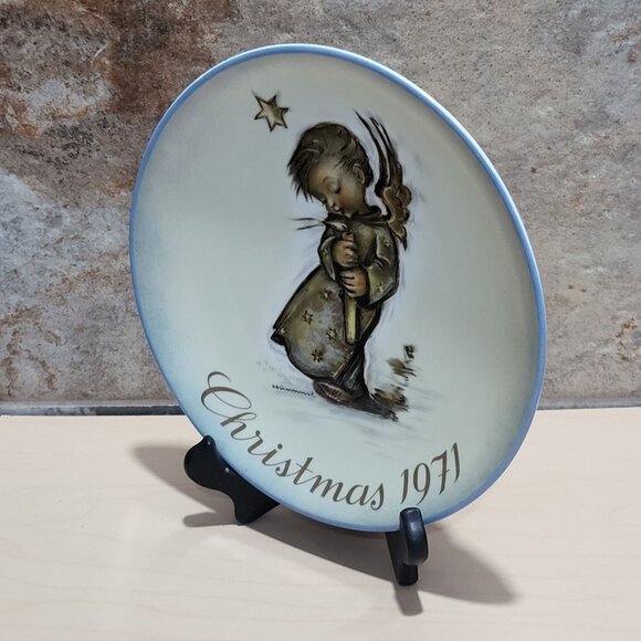 Schmid Hummel Christmas 1971 Decorative Wall Hanging Plate - Picture 10 of 10